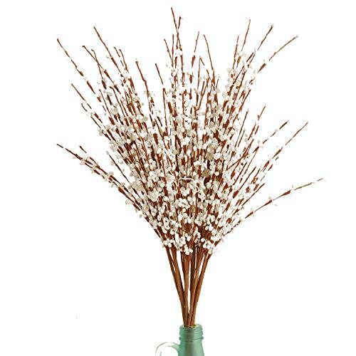 Pieces 29.5″ Long of Artificial Flowers Fake Flowers, Artificial 10 White