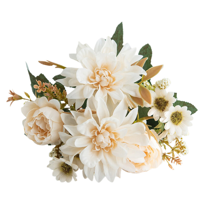 Artificial Flower Similated Silk Dahlia Decoration Bouquet Party DIY Accessories