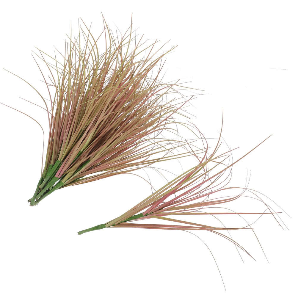 2 Pack Faux Outdoor Greenery Artificial Grass Decorative Tall Plants