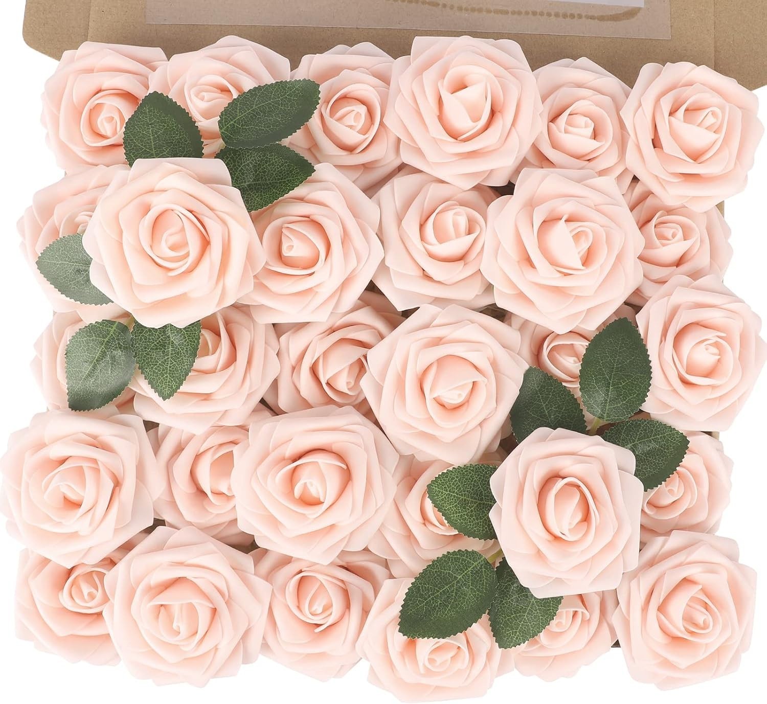 Realistic 30PCS Artificial Roses with Flexible Stems – DIY Floral Arrangements