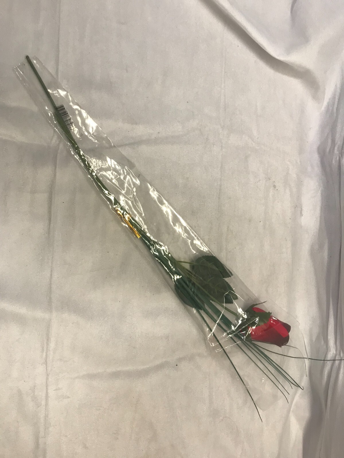 Single Artificial Flowers, Real Looking Blush Fake Rose Long Stem Silk Artificia