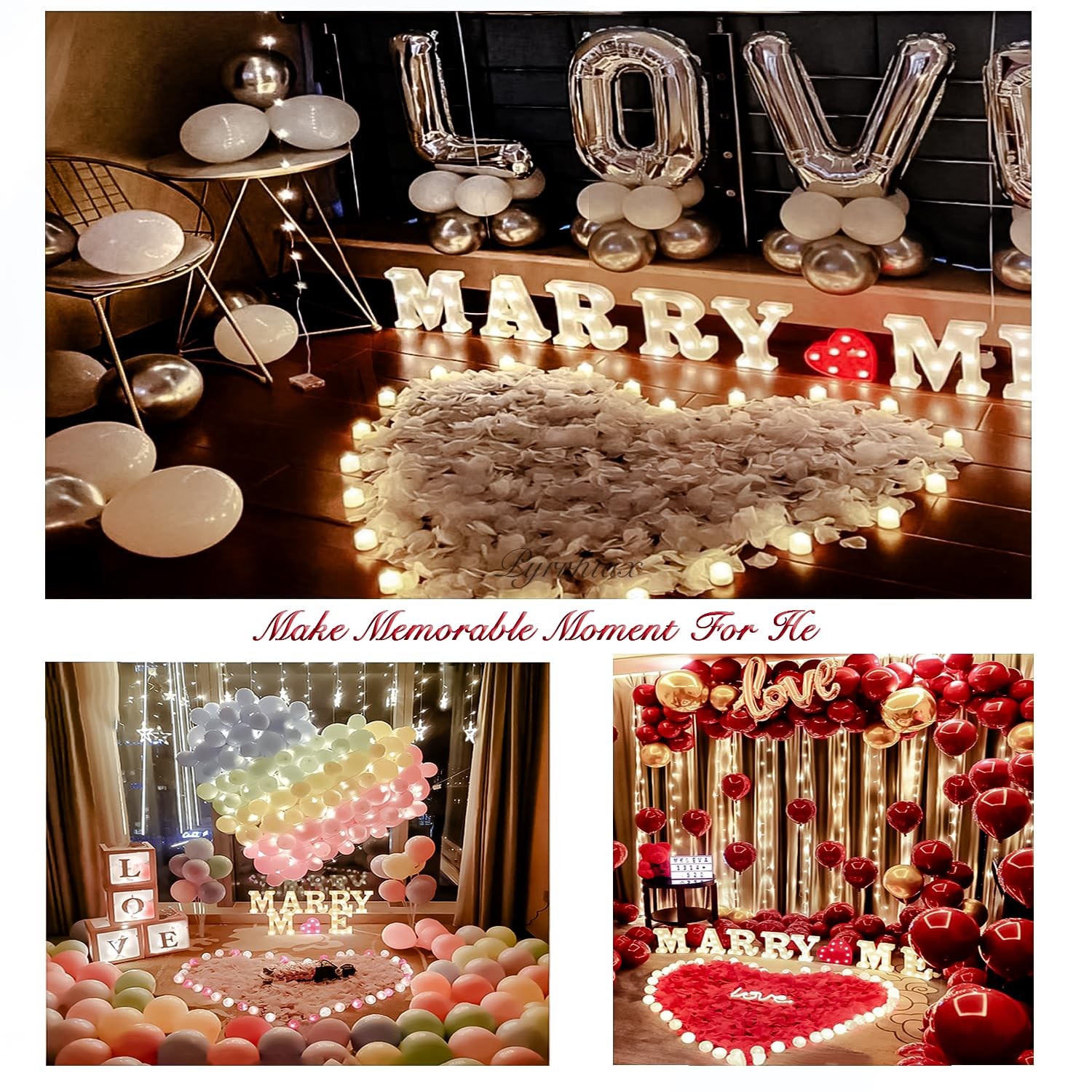 1000Pieces Rose Petals, Artificial Flower Petals Fake Rose Petals for Romanti…