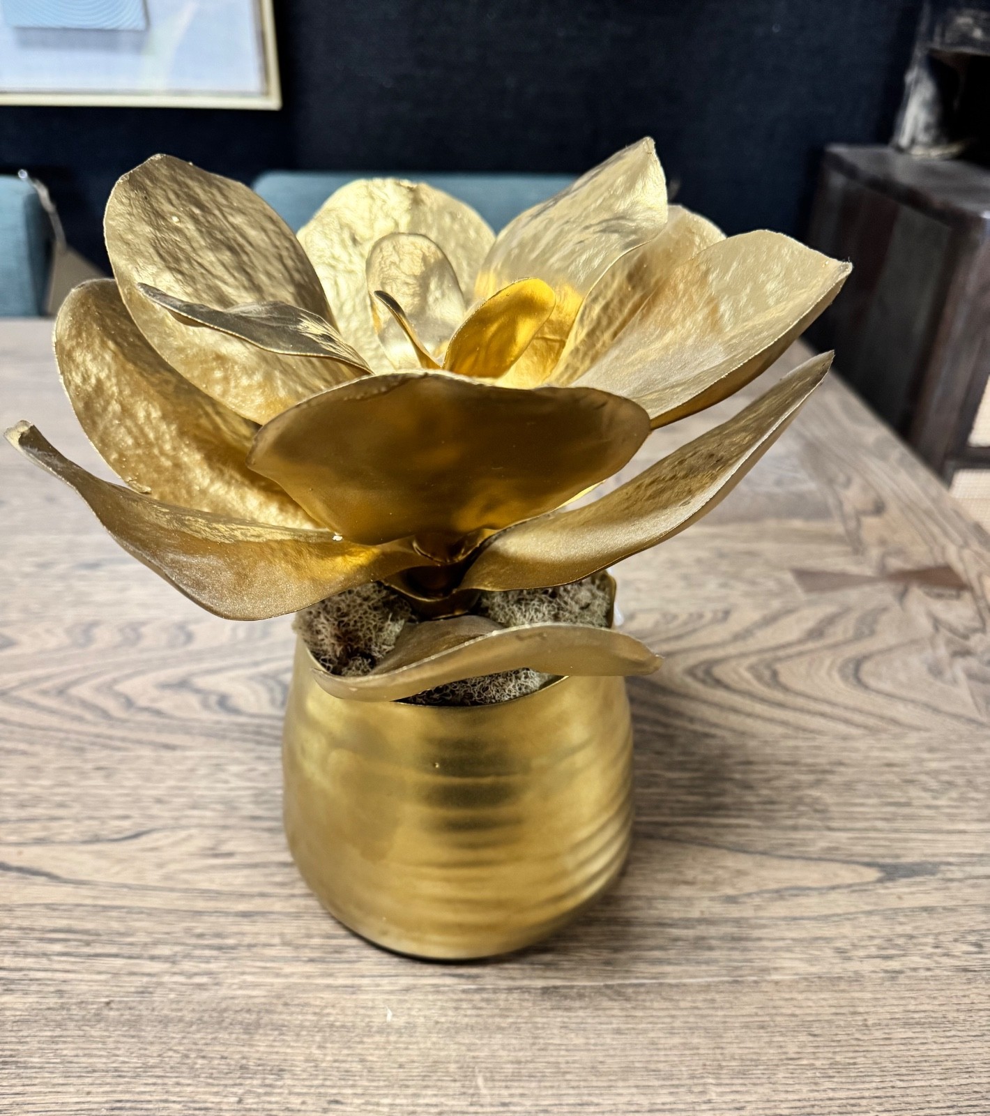 John R1chard Collection Golden Paddle Leaf Arrangement