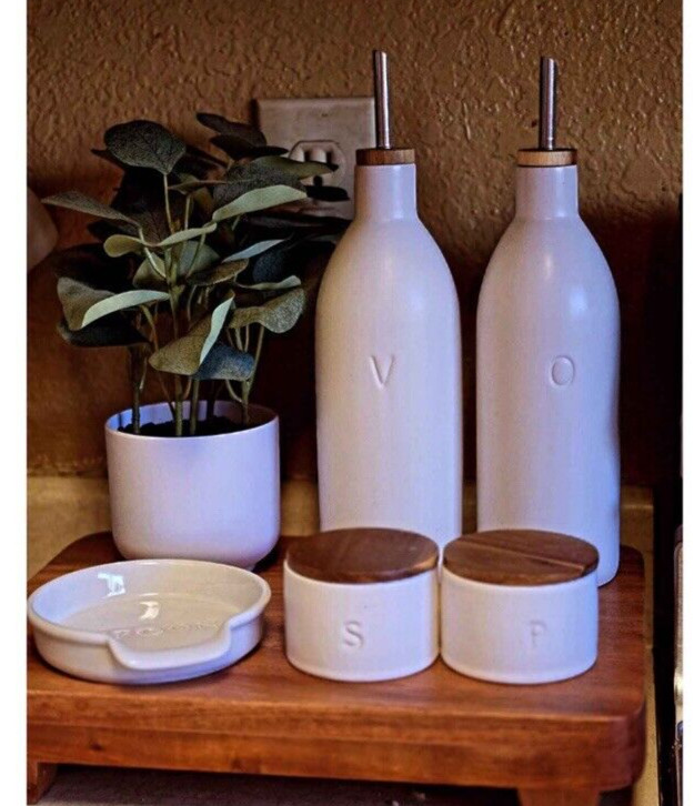 Artificial Eucalyptus Plant 10″ Tall White Pot Office Dorm Kitchen Room Decor