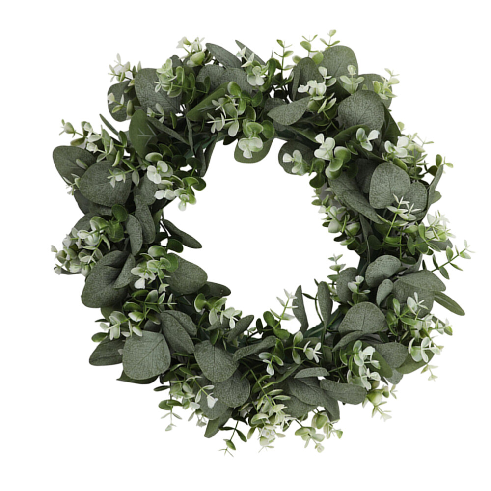 1PC Spring Wreaths for Front Door Outside Clearance Eucalyptus Wreath 17 Inch