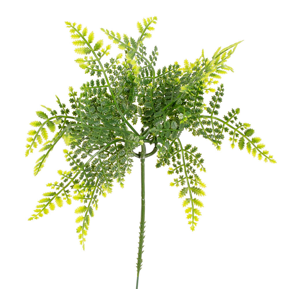Set of 12 Artificial Vinyl Weatherproof Forest Fern 7-1/2″ Picks