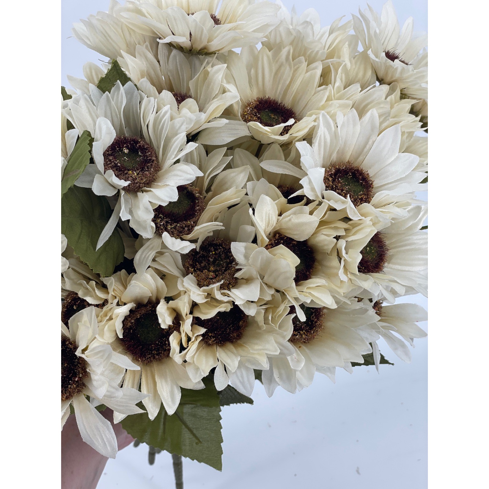 28 Ashland Artificial Flower Bundles White Sunflowers/Daisies Fall Decor NEW