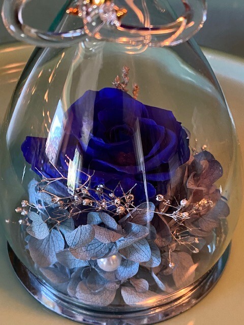 ANLUNOB The Only Eternal Rose- Blue – Great gift for Mom, Grandmother, Sister