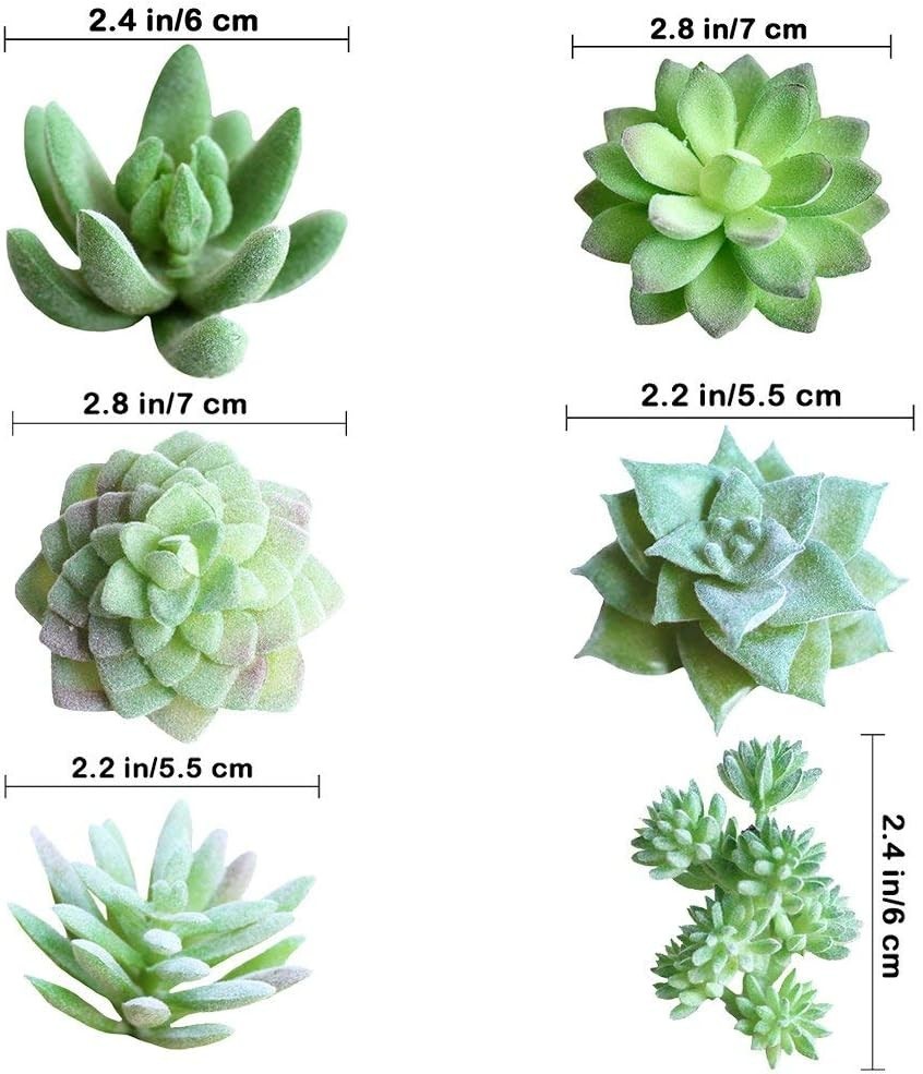 11 Pcs Mini Artificial Succulents Picks Unpotted Faux Succulent Assortment in…