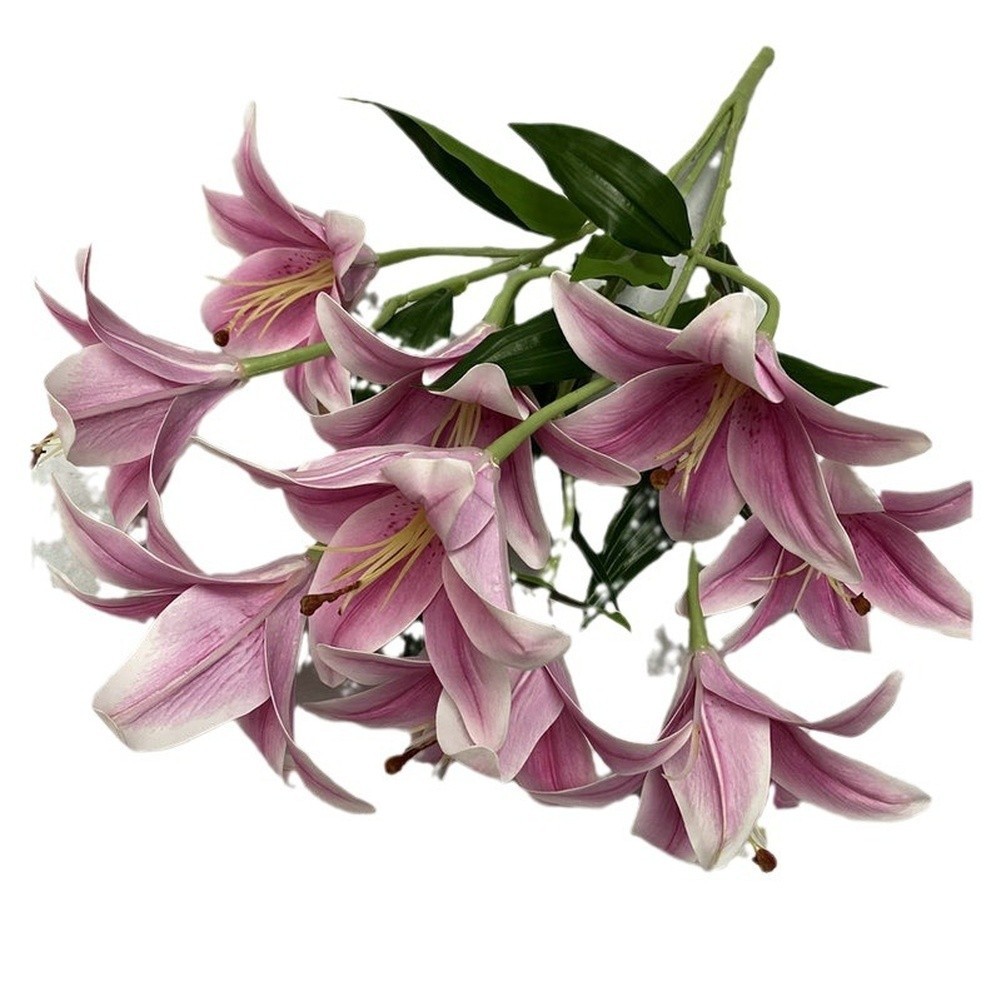 for real Touch Artificial for lily Flowers for Wedding Decor Photography 59cm