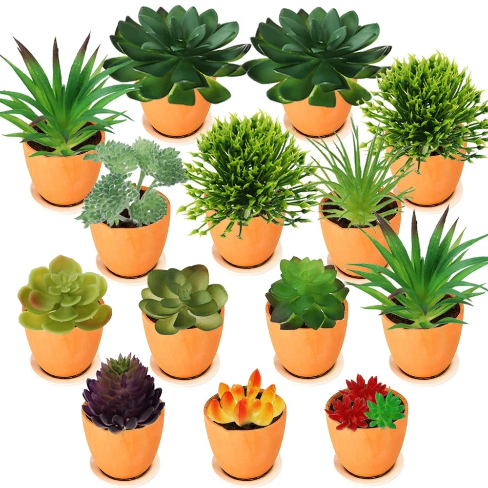 20 Pack Artificial Succulents Plants Unpotted Fake Succulents for Home Office