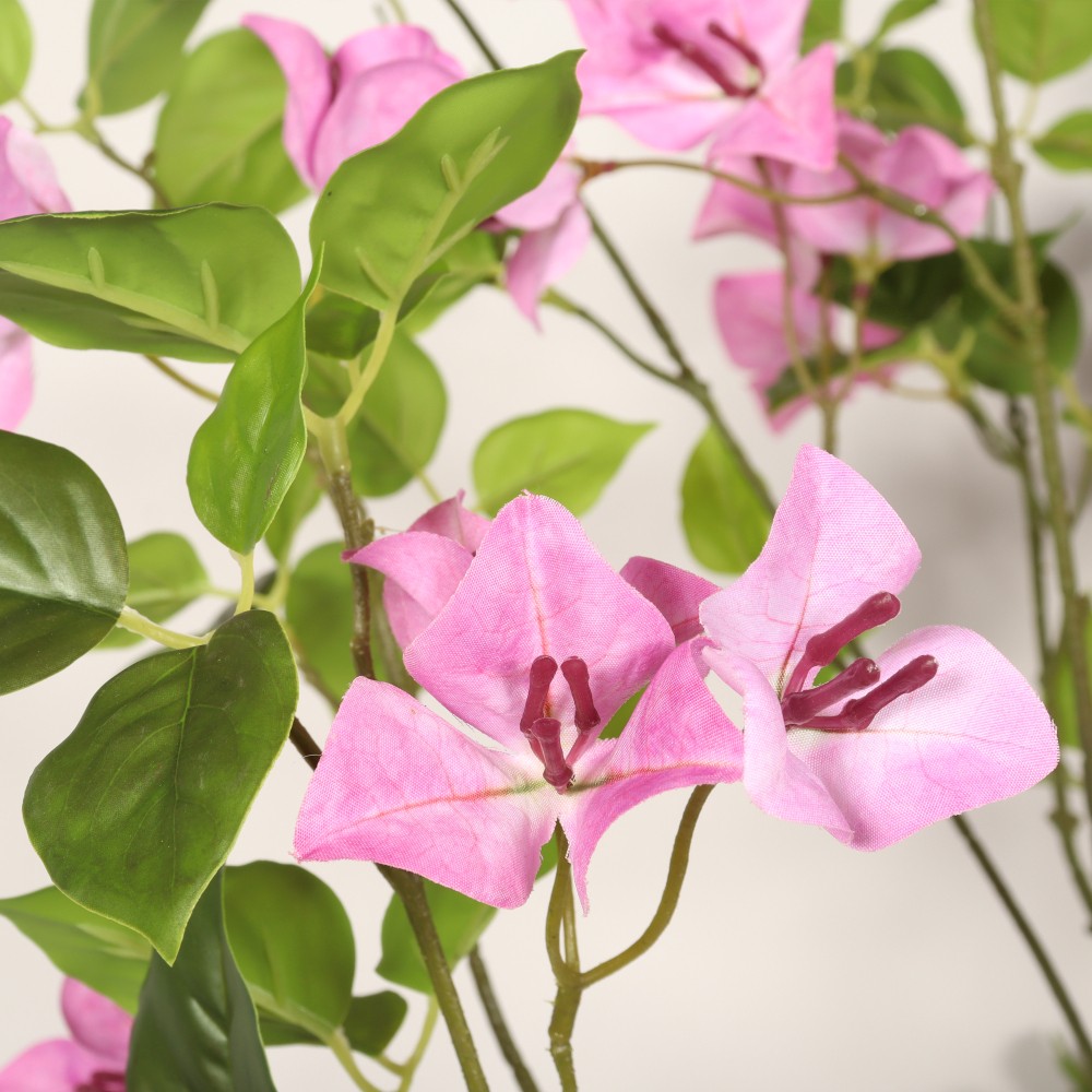 5FT Artificial Bougainvillea Tree with Black Plastic Pot Realistic Fake
