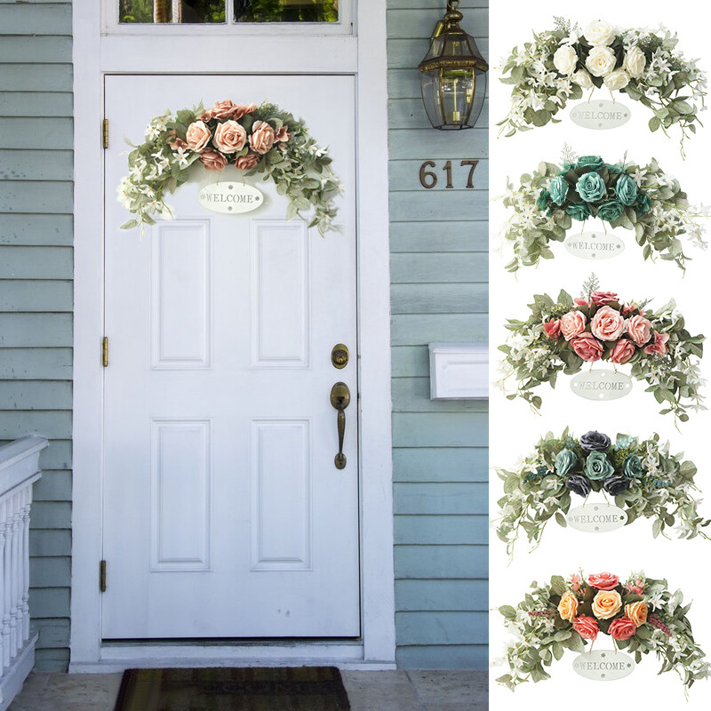 30in Wedding Arch Flowers Artificial Rose Swag for Lintel Decor Party Ornament
