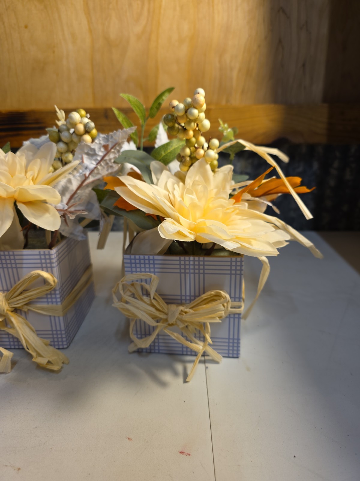 Artificial flowers Bouquet In A Box, Fall & Winter. Set Of 2,