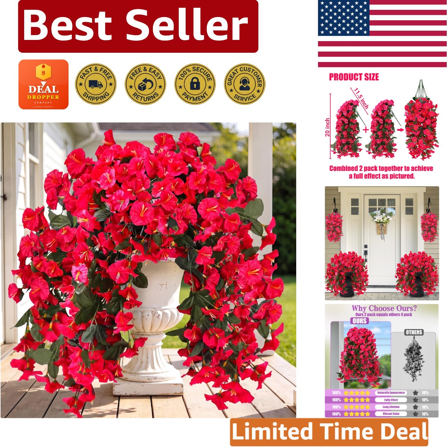 Artificial Hanging Flowers