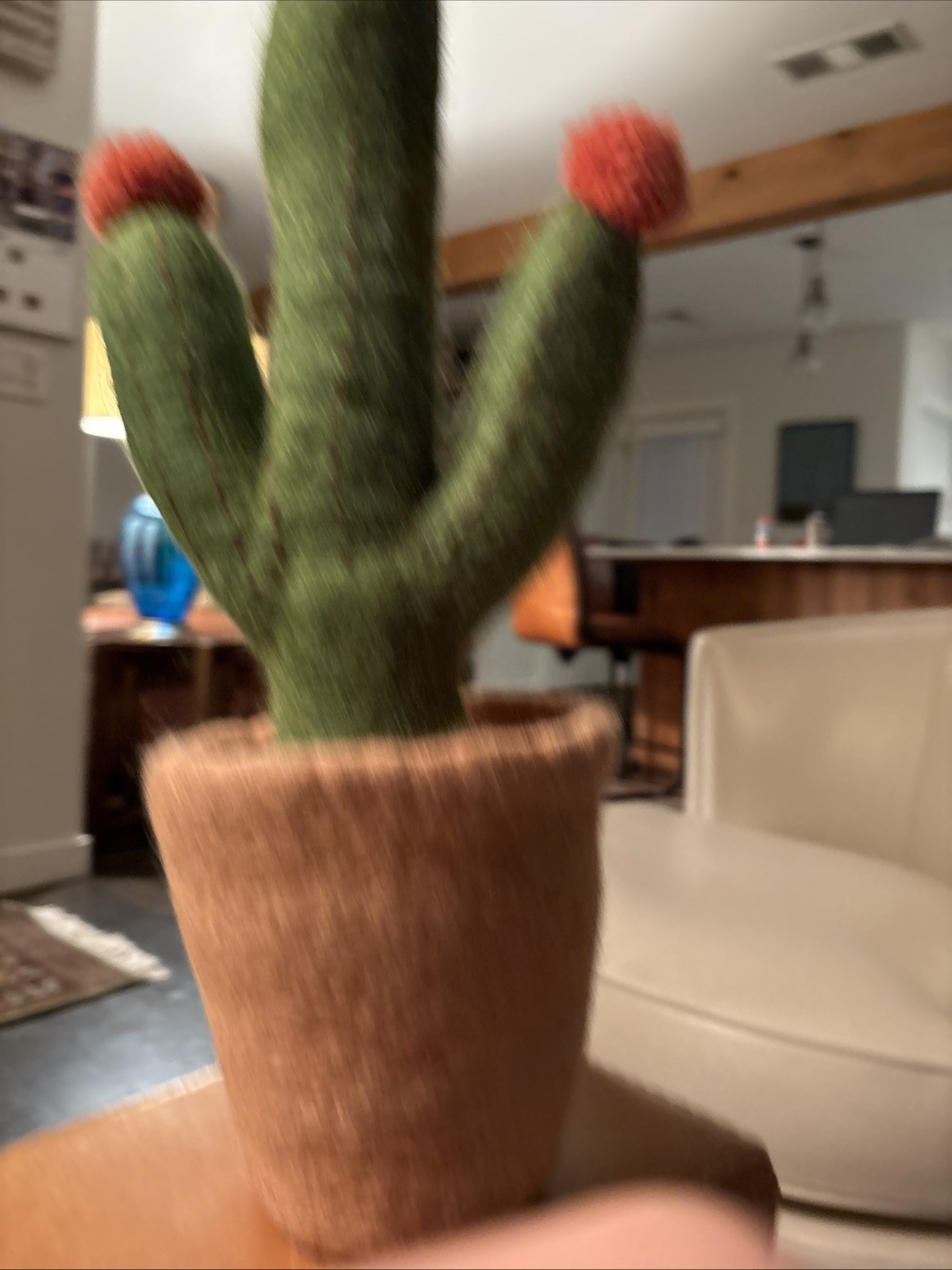 Handmade Felted Cactus Wool Desert Style 15” Southwest Decor Adorable