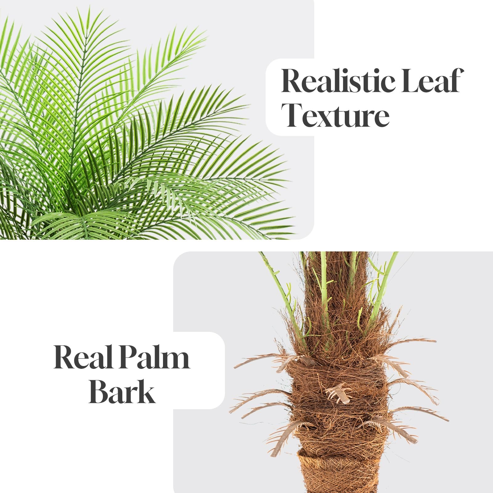 9ft Artificial Phoenix Palm Tree Tall Artificial Palm Trees with 21 Adjustabl…