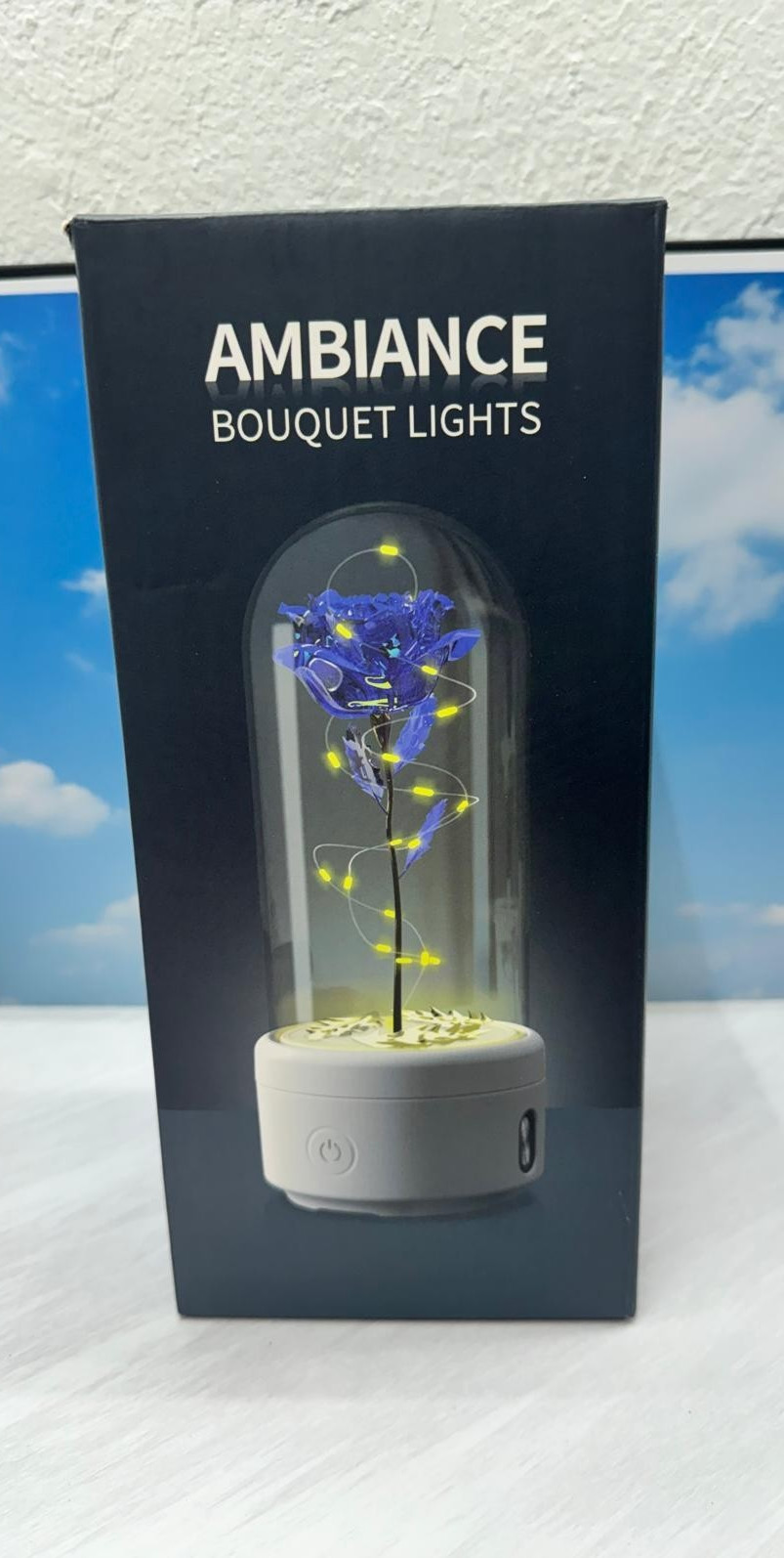 Eternally Enclosed Rose Flower – Featuring LED Lights and Bluetooth Speaker