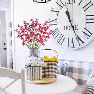 10 Pcs Artificial Wildflowers Fake Flower Stems 21″ Silk Spring Flowers