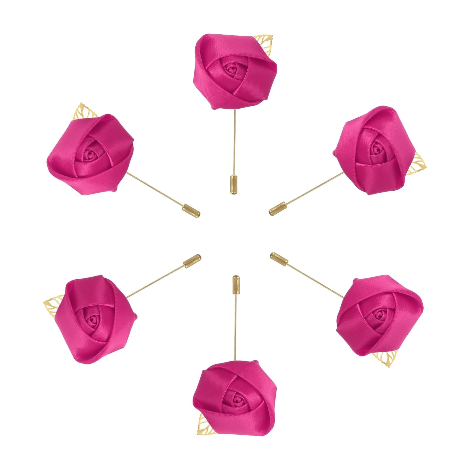 Groom Boutonnieres Rose Pins Men Wedding Ceremony Anniversary Formal Party