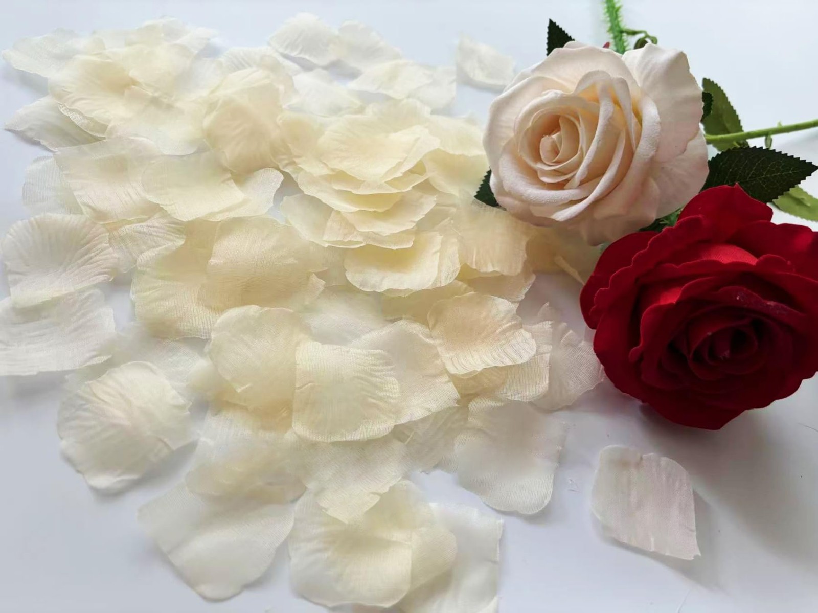 Silk Flower Petals, 1000PCS Champagne, Bridal Shower Decorations