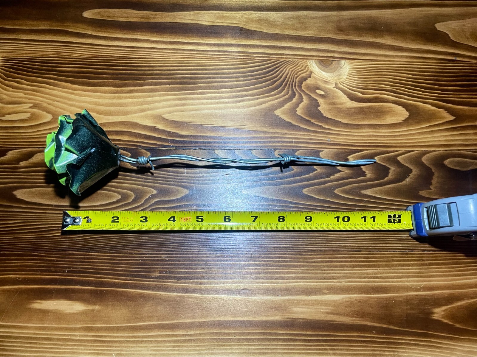 ST. PATRICK’S DAY Hand Crafted Lime Green PEARL metal rose Love GIFTS!