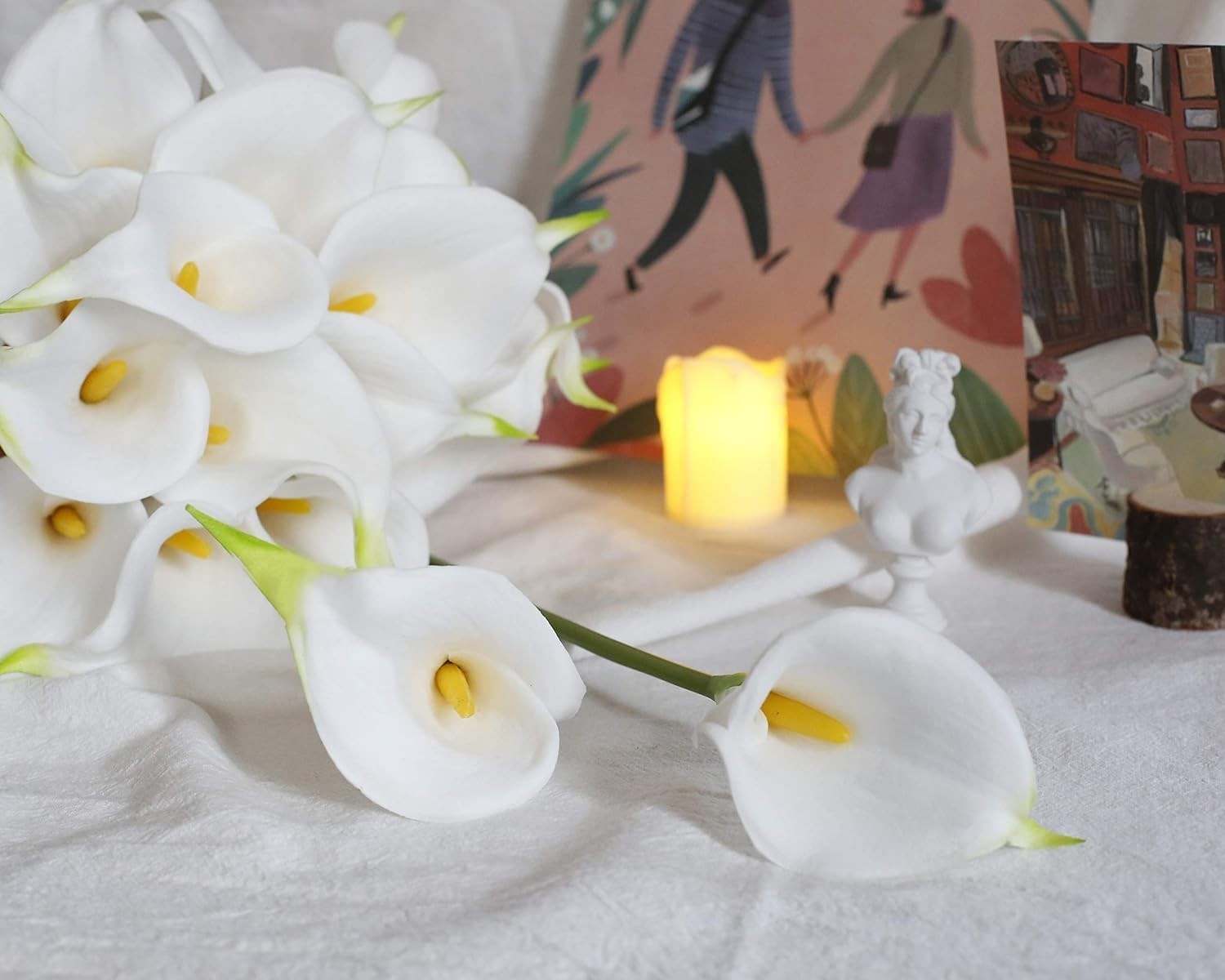12 Stunning Artificial Calla Lily Flowers – Ideal for Home & Event Arrangements