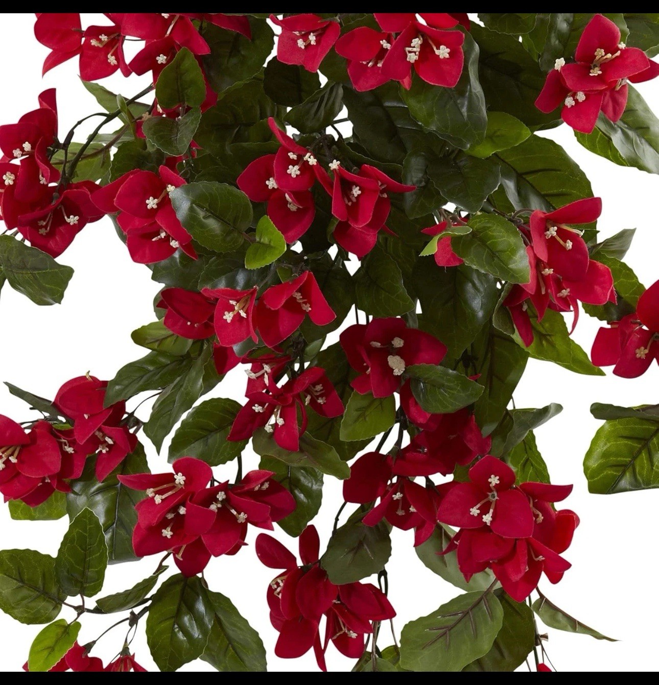 28” Bougainvillea Hanging Bush Artificial (Set of 2) UV Resistant (Indoor/Outdoo