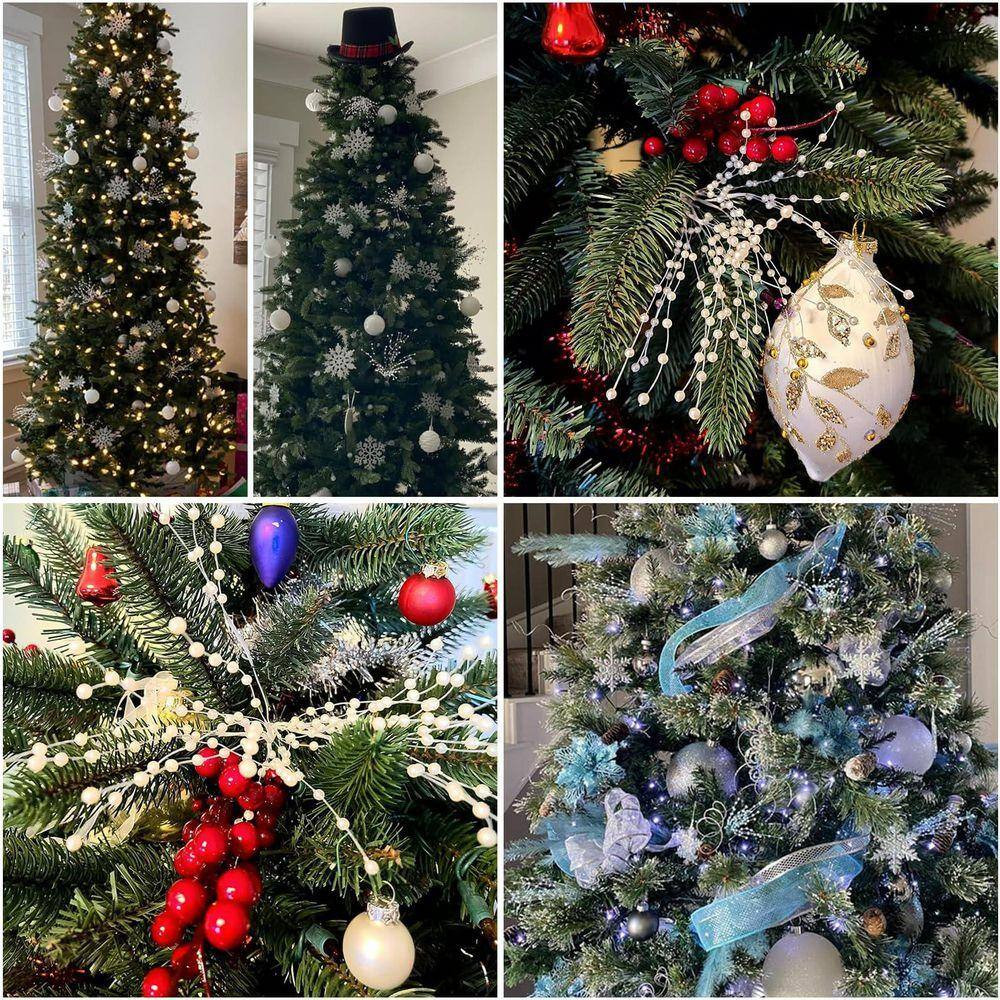 1.18 In. 60 Piece Gold Artificial Pearl Beaded Spray Stems Floral Branches for V