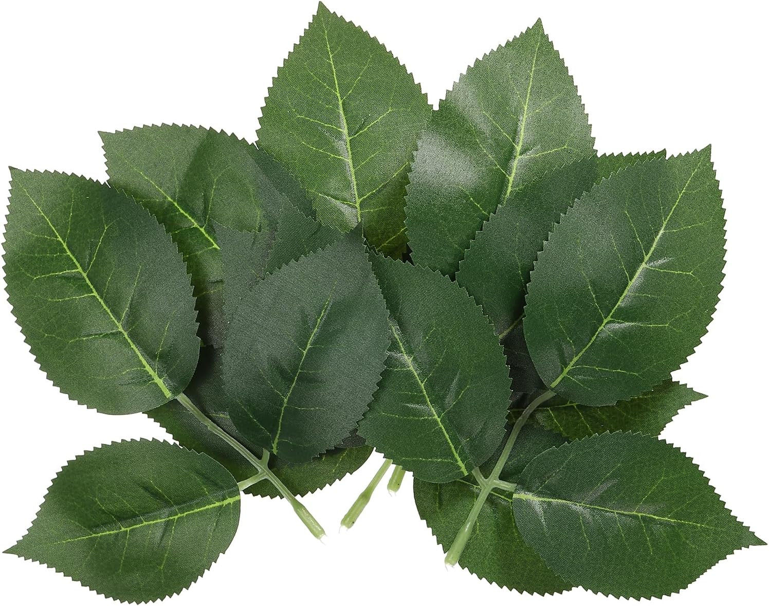 6.3X6.3 Artificial Silk Rose Leaf, 40 Pcs Artificial Greenery Leaves Fake Leaves
