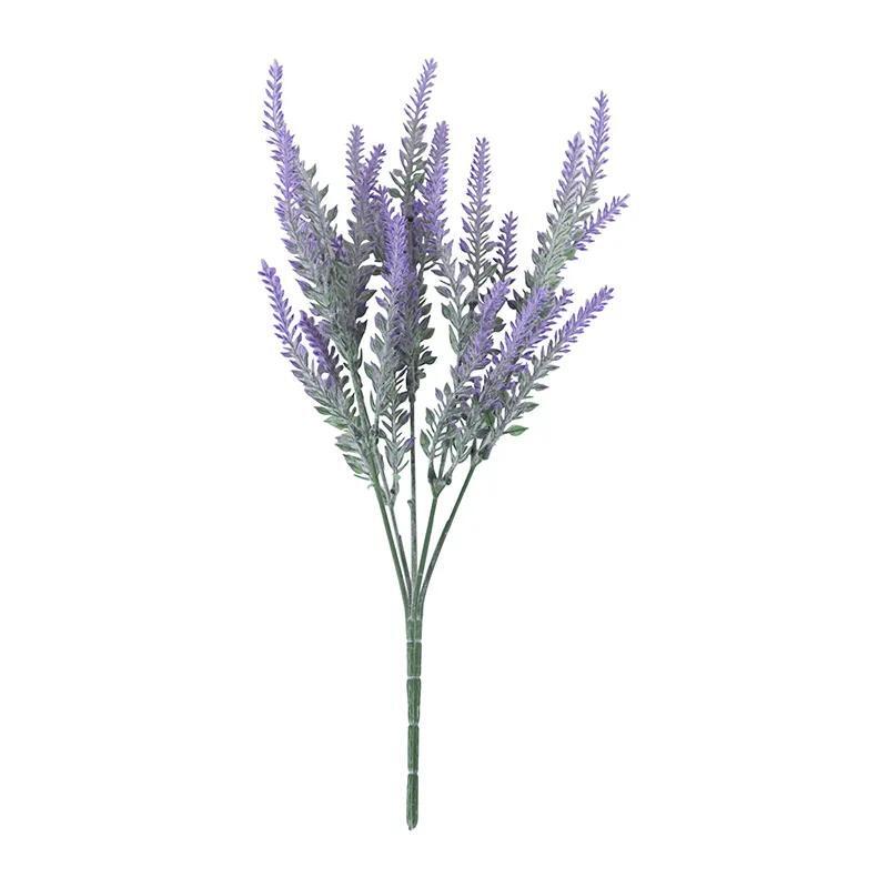a Bunch of Provence Lavender Plastic Artificial Flowers False Plants Wedding Hom
