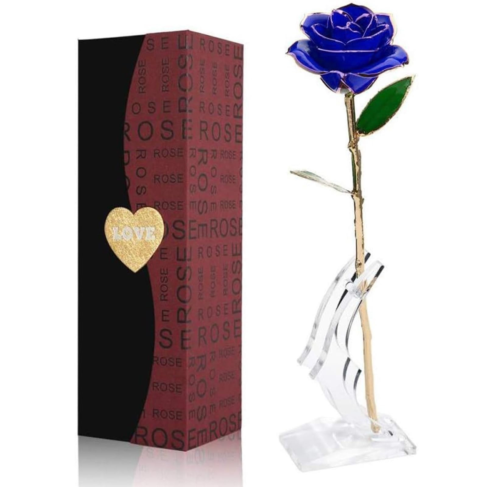 Gold Rose, Real Rose Dipped in 24K Gold, Preserved Rose Flower, Golden Dipped Ro
