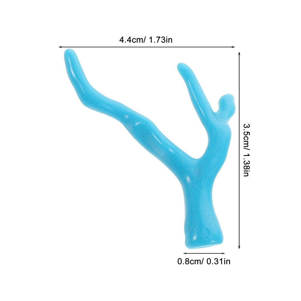 10 Pcs Hairpin Diy Material Decorative Acrylic Coral Artificial Twigs
