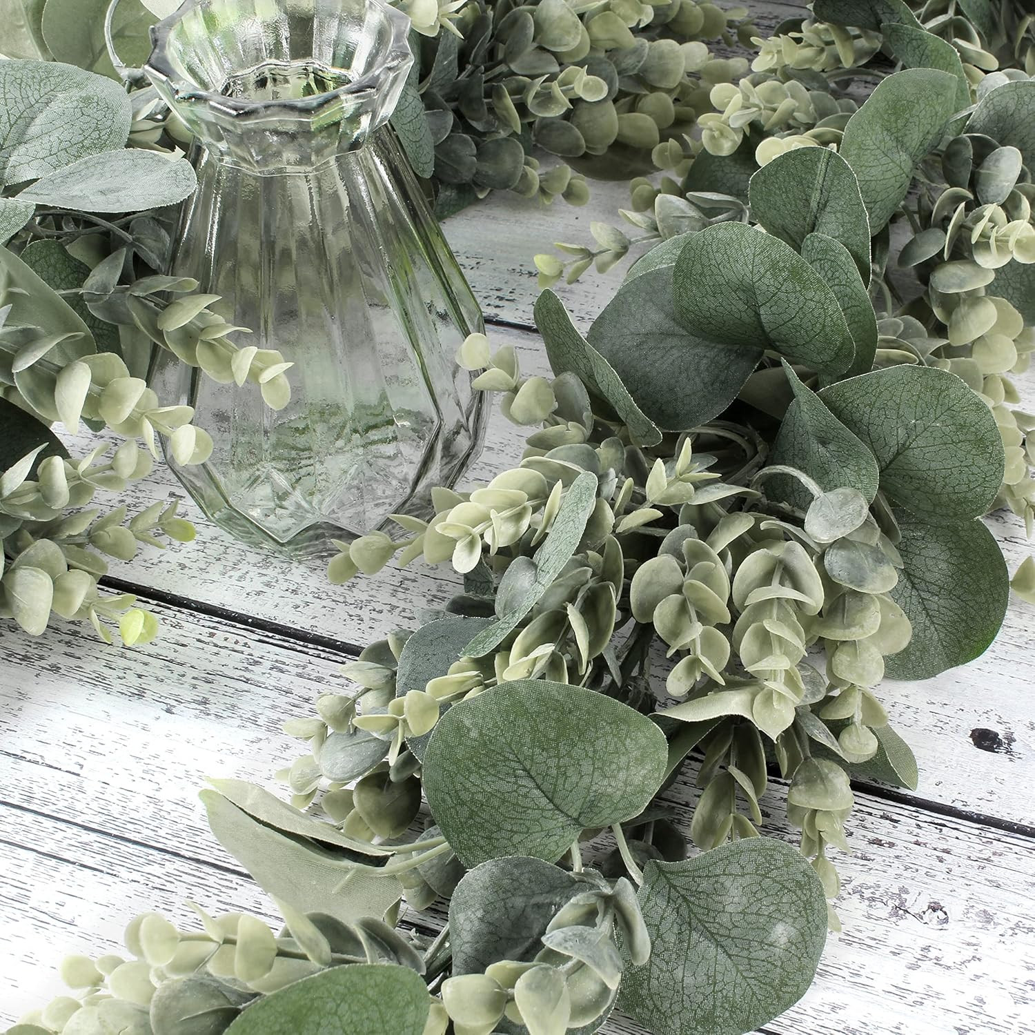 6.2 Ft Long Faux Eucalyptus Greenery – Wedding Arch Summer Decor – Lambs Ear & M
