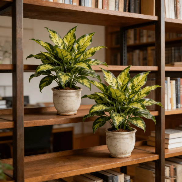 2pcs Artificial Tropical Plant Tree UV Resistant Indoor Outdoor Faux Green Decor
