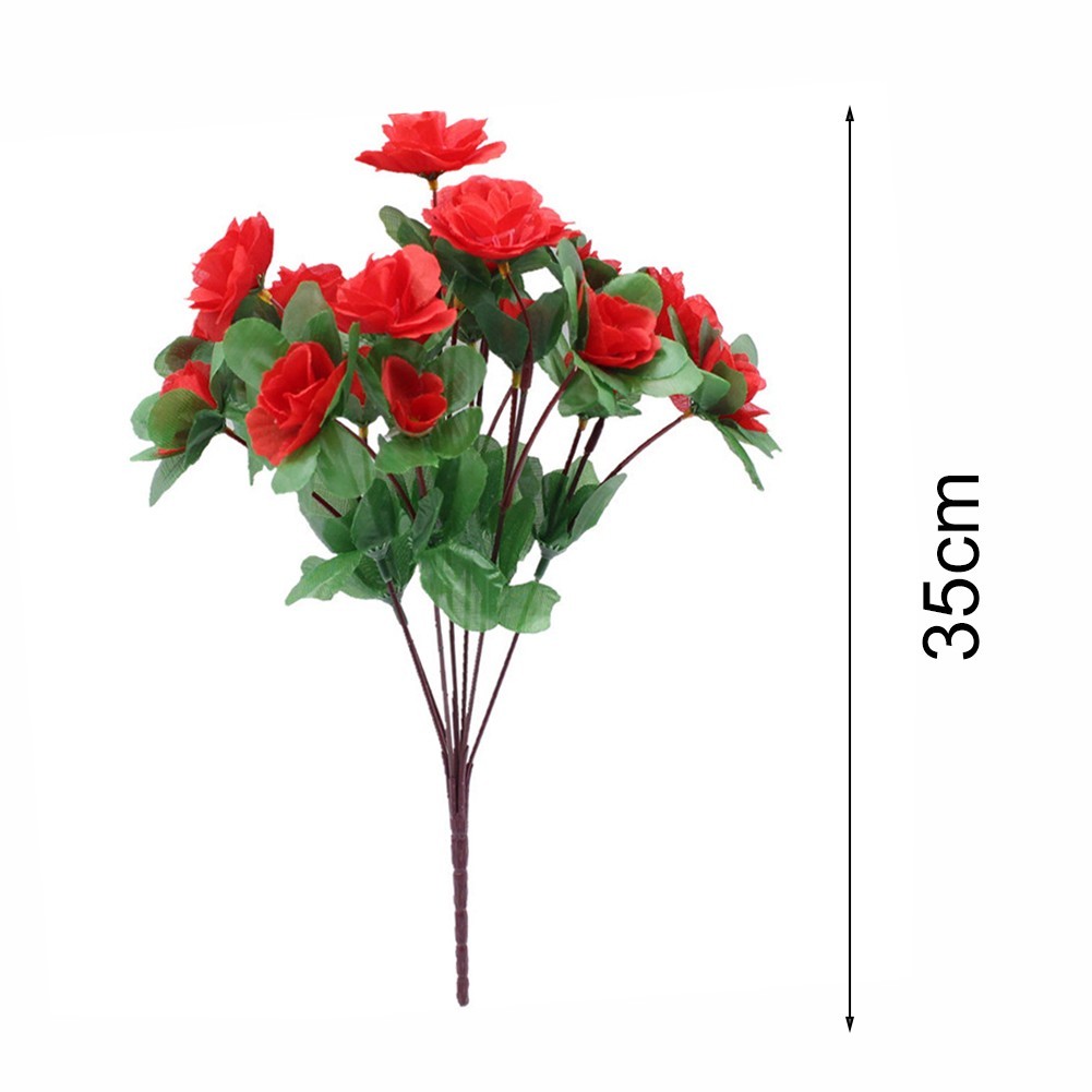 Artificial Azalea Flowers for Vase and Table Decor with Flexible Stems