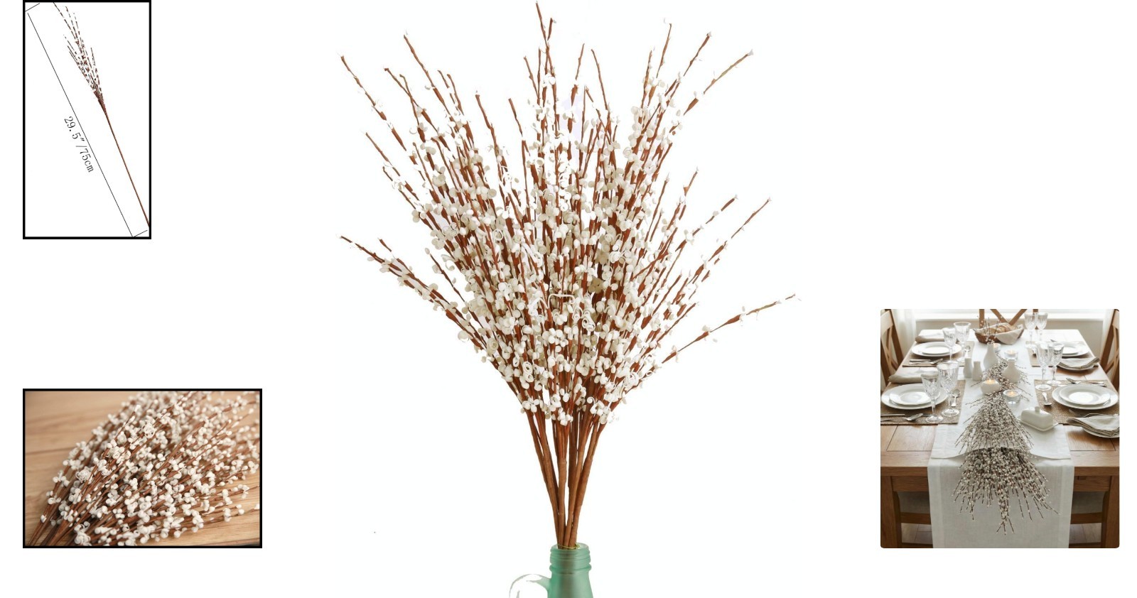Luxurious 29.5″ Jasmine Artificial Flowers – Ideal for Home & Event Decoration