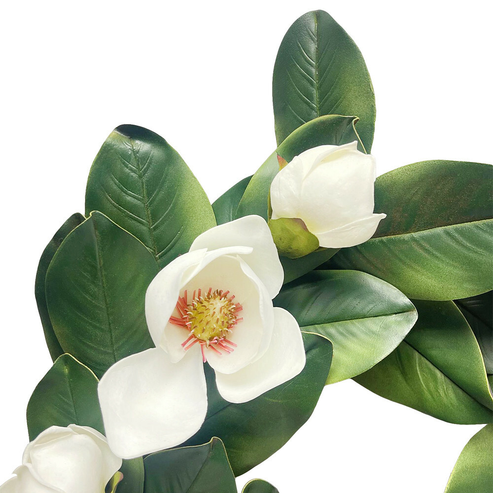 Spring Wreath 23″ Artificial Flower Wreath Silk Floral for Front Door Home Decor