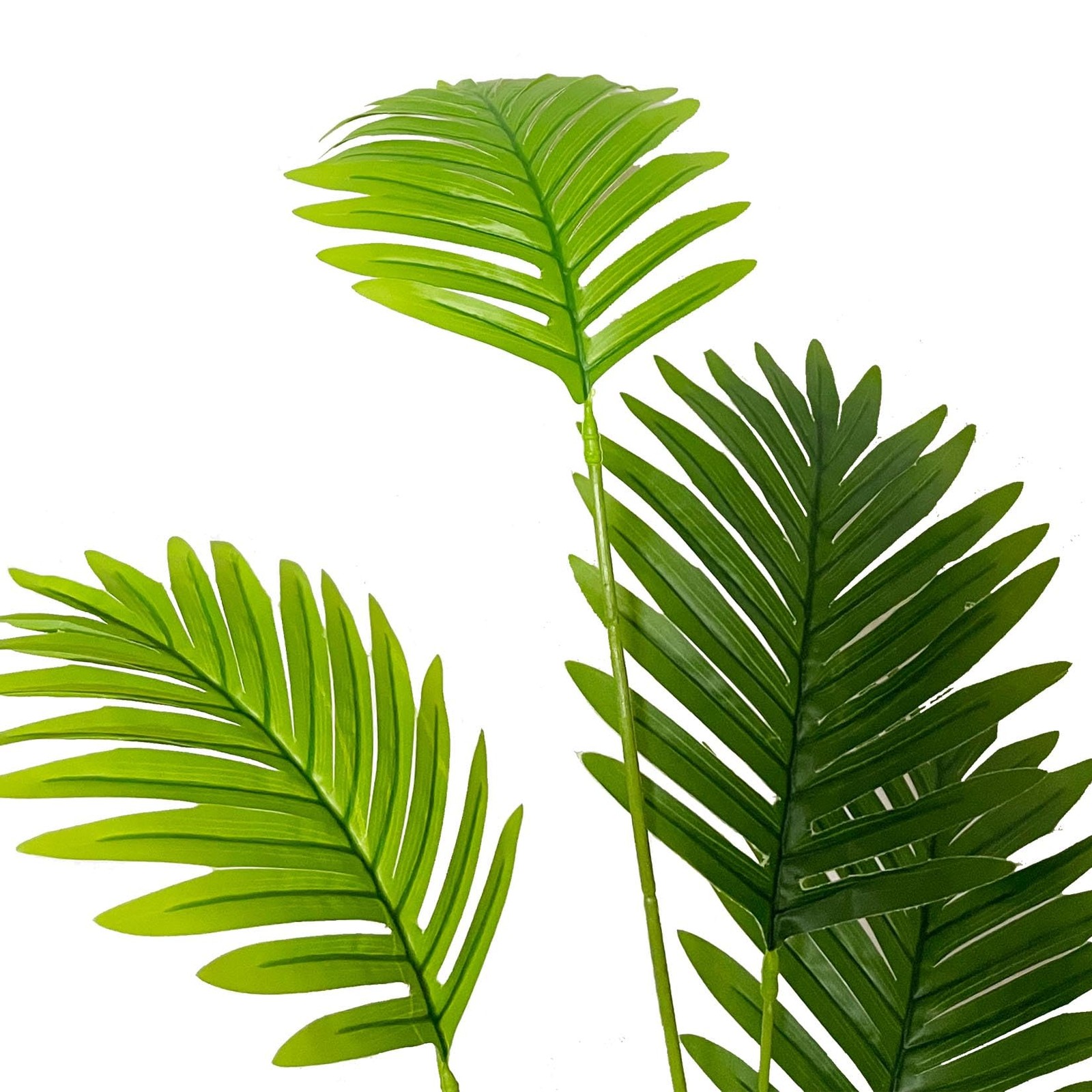 Tall Faux Palm Tree Realistic Potted Silk Artificial Plants Indoor with Pot F…