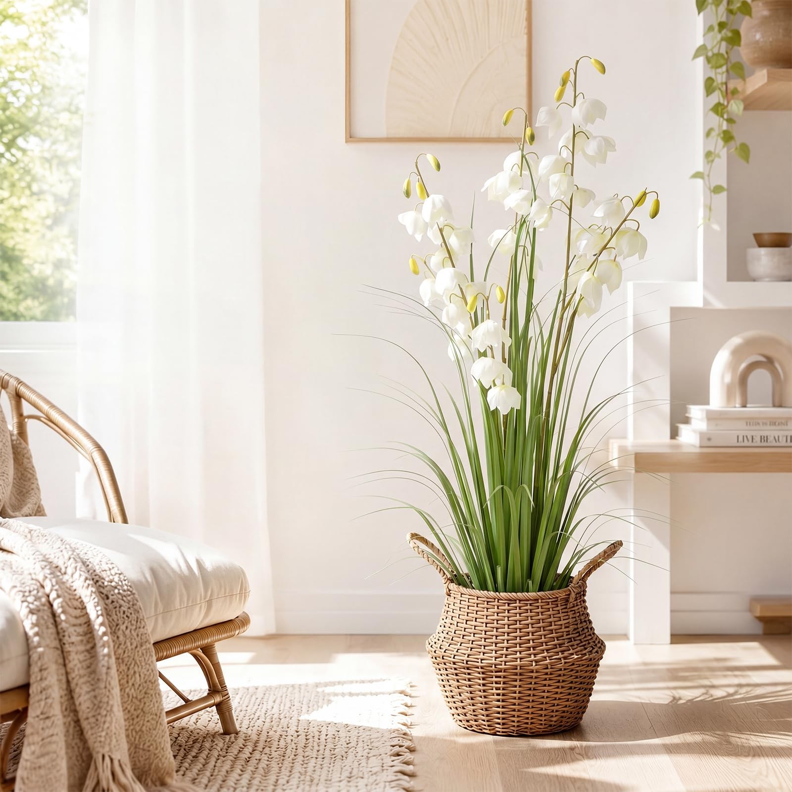 5FT Tall Potted Lily of the Valley Artificial Plant