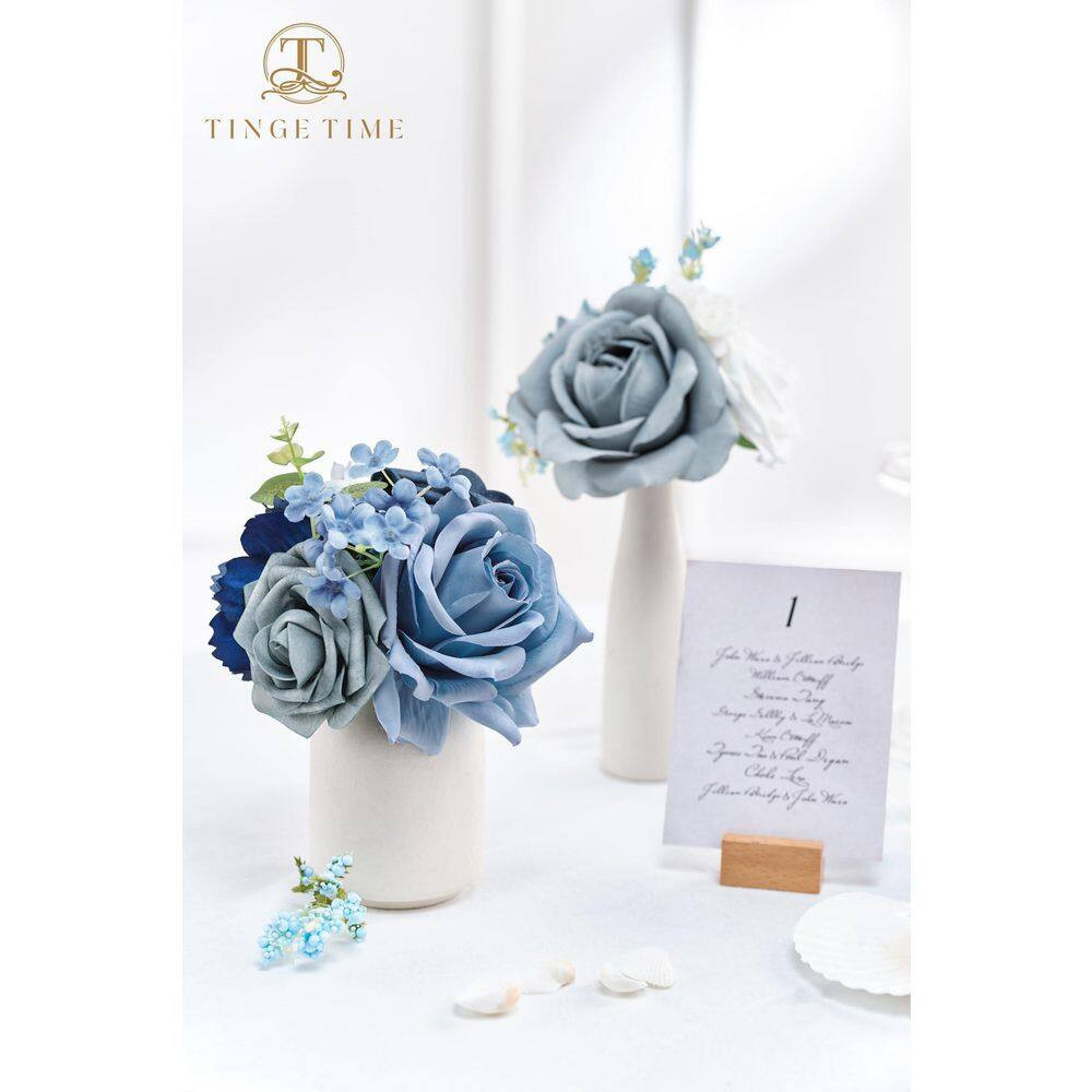 18 in Artificial Pink and Citrus Flower Combo Indoor/Outdoor Summer Wedding Deco