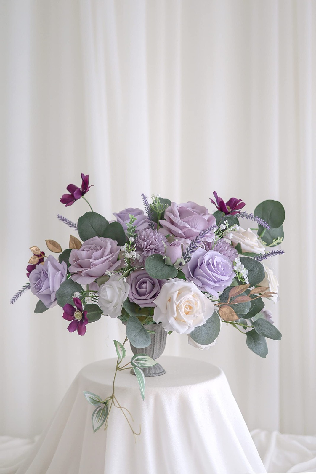 Artificial Flowers for DIY Wedding Decoration Bridal Bouquet Table Centerpiec…