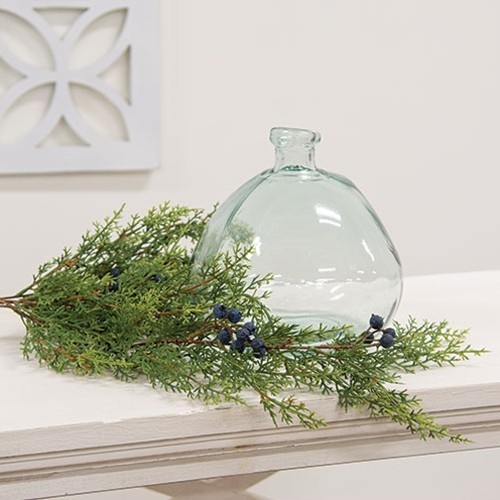 Primitive TRAILING BLUE BERRY CEDAR PINE BUSH Hanging Teardrop Vine Swag