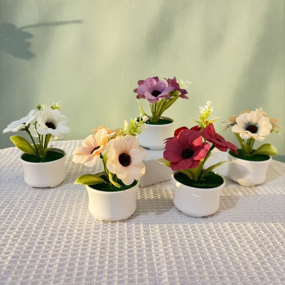Tabletop for Decor Artificial Sunflower Sunflower Bouquet Fabric Cloth Material