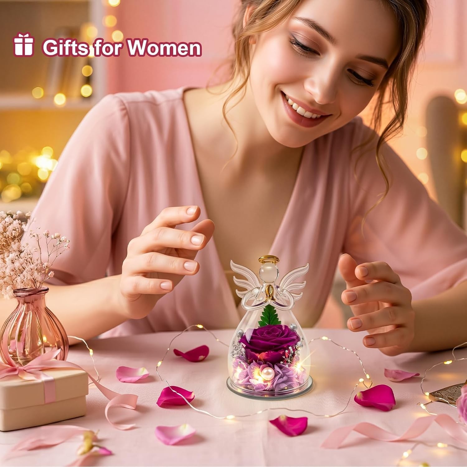 Preserved Rose Birthday Gifts for Mom Women, Forever Fresh Flowers for Delive…
