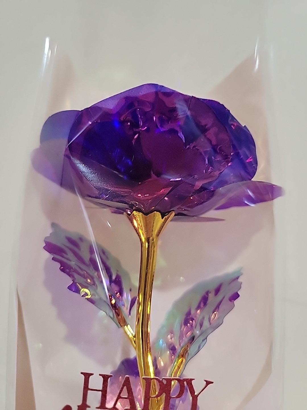 Happy Mother’s Day Eternal Rose Flower – 2nd+ FREE SHIPPING ( Crystal Purple )
