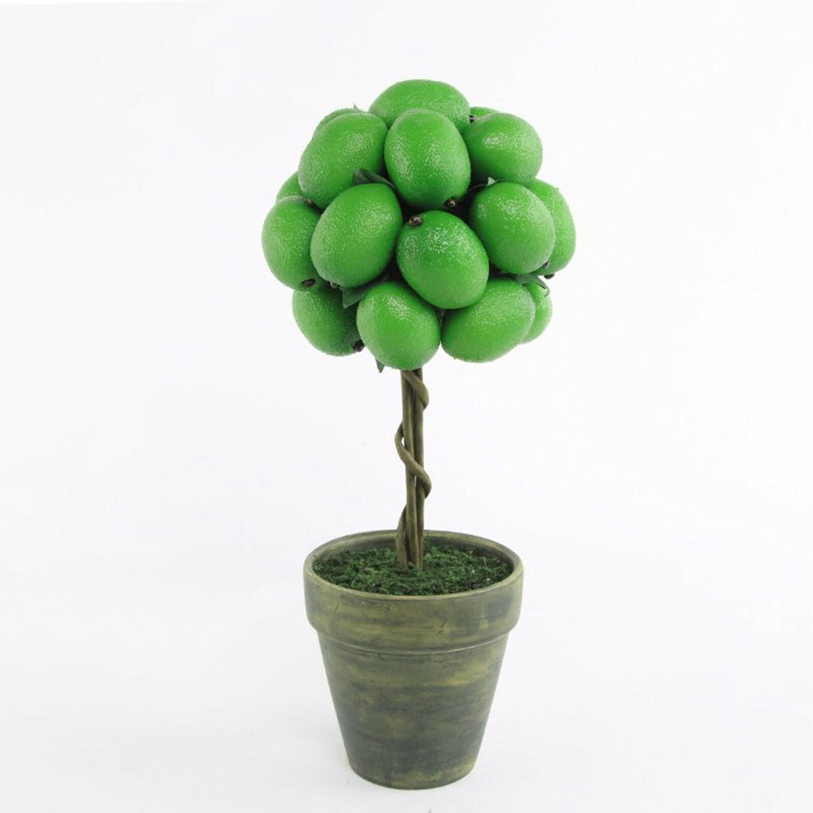 Artificial Miniature Green Lime Topiary, 12″