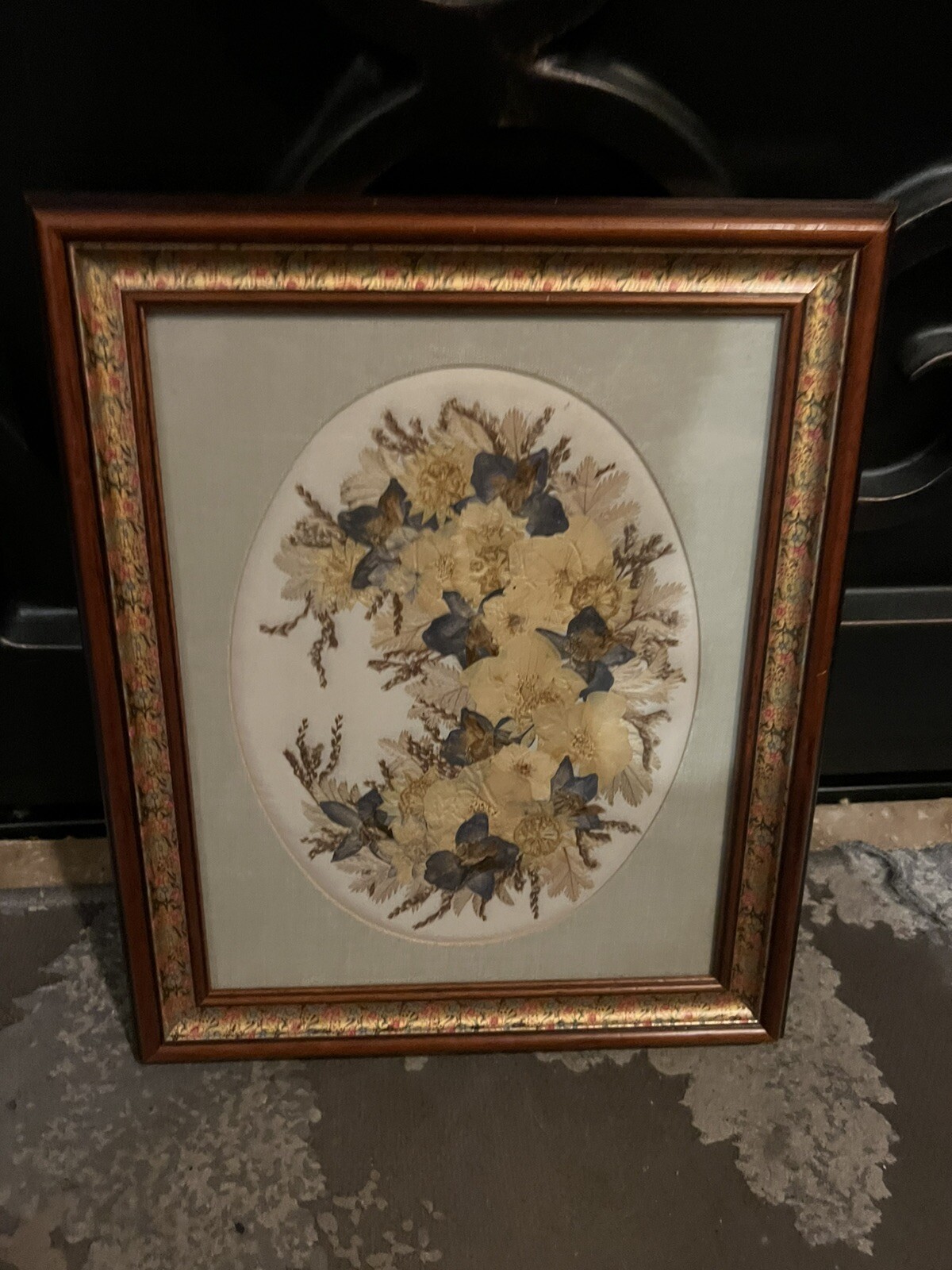 Joanna Sheer Pressed Flower Design Art Piece