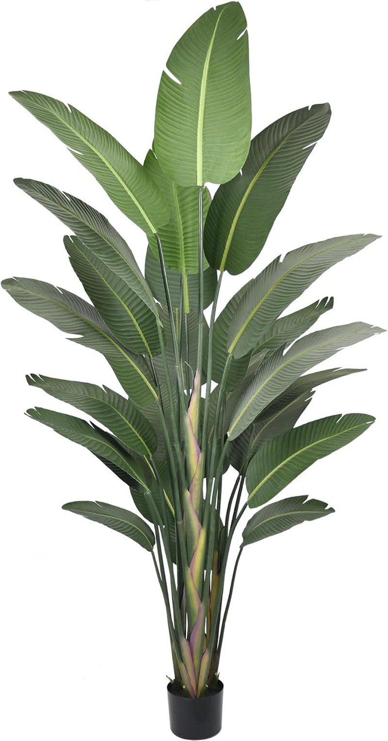 9FT Artificial Bird of Paradise Tree with 25 Trunks for Home Decor