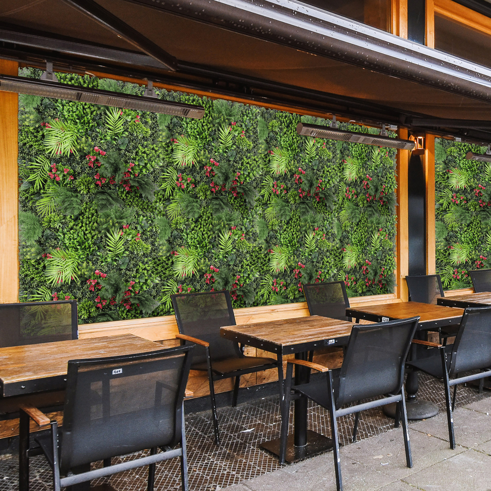 40×40″ Artificial Plants Mats 3D Mixed Greenery Boxwood Wall Hedge Decor Panel